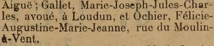 GALLET Charles - Gallica - Le Réveil du Poitou 2 janvier 1897